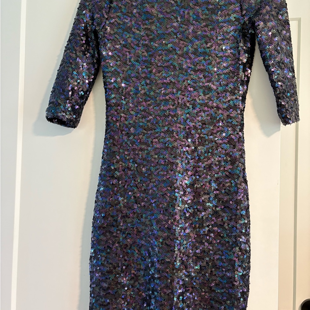 BB Dakota Iridescent Long Sleeve Dress